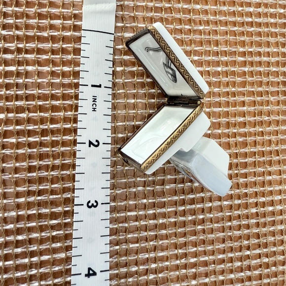 Limoges Rochard Trinket Box – Vintage Computer, Hand-Painted in France - Picture 10 of 11